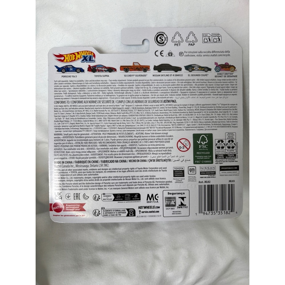 Hot Wheels XL Nissan Skyline GT-R BNR32 Dark Gray Metallic 1:24 Scale JKL02 4/24 - Picture 4 of 6